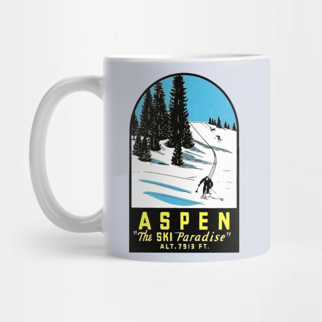 Aspen Colorado Vintage Ski by Hilda74